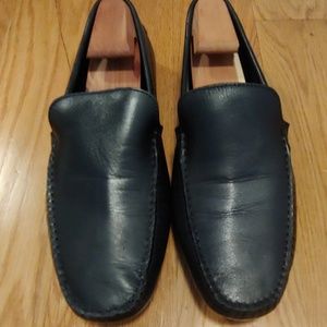 Zanzara black leather drivers size 11